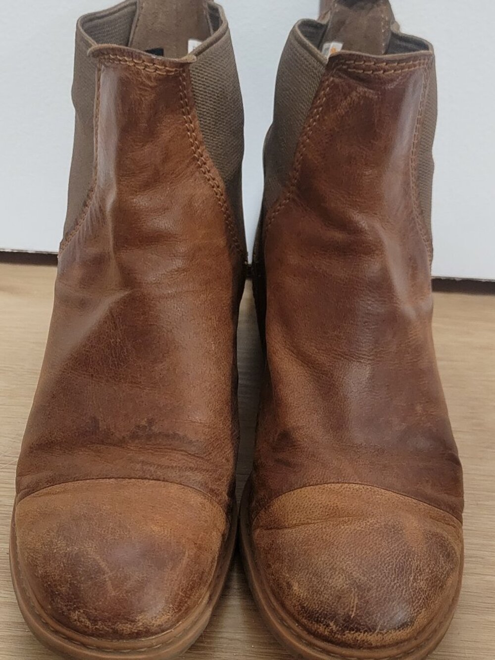 Timberland Brown Leather Chelsea Ankle Boots - Size 7.5